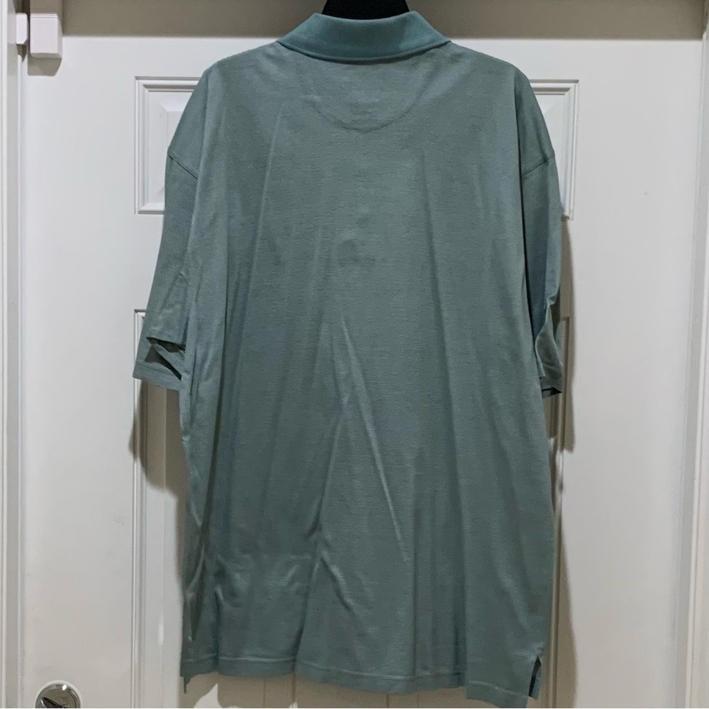 GOLF”TEETH OF THE DOG” LOGO CASA DE CAMPO POLO SHIRT SEAFOAM GREEN
XL COT VTG - Picture 4 of 13